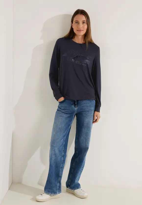 CECIL Langarmshirt mit Frontprint