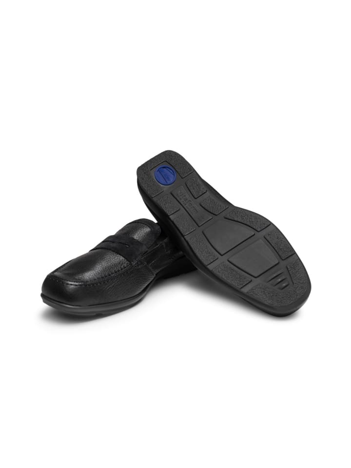 VITAFORM Hirschleder Mokassins in schwarz günstig kaufen