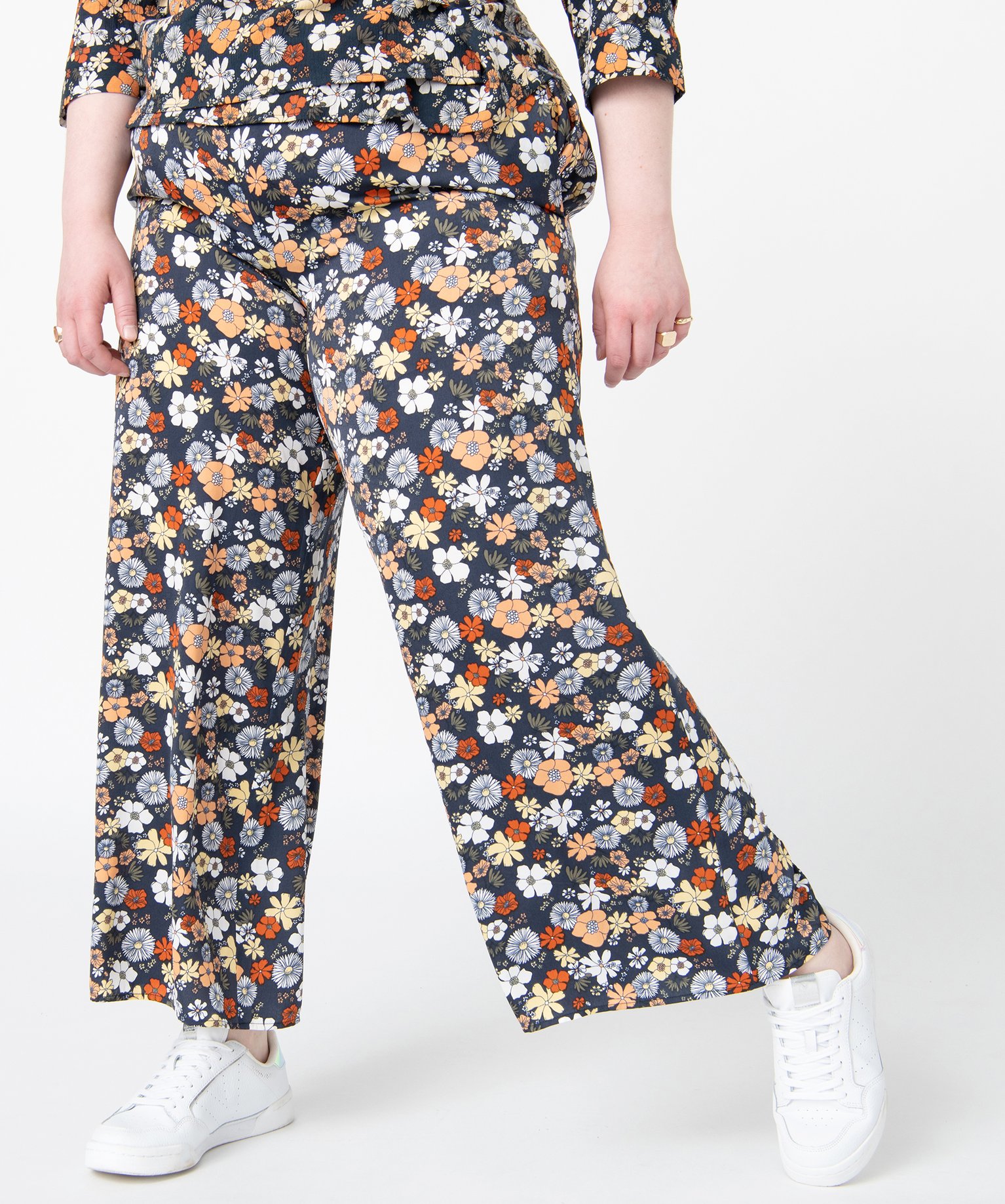 Pantacourt femme grande taille imprimé coupe large imprime | GEMO