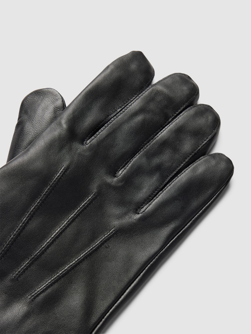 Handschuhe aus Leder Modell 'Birdsville' in schwarz