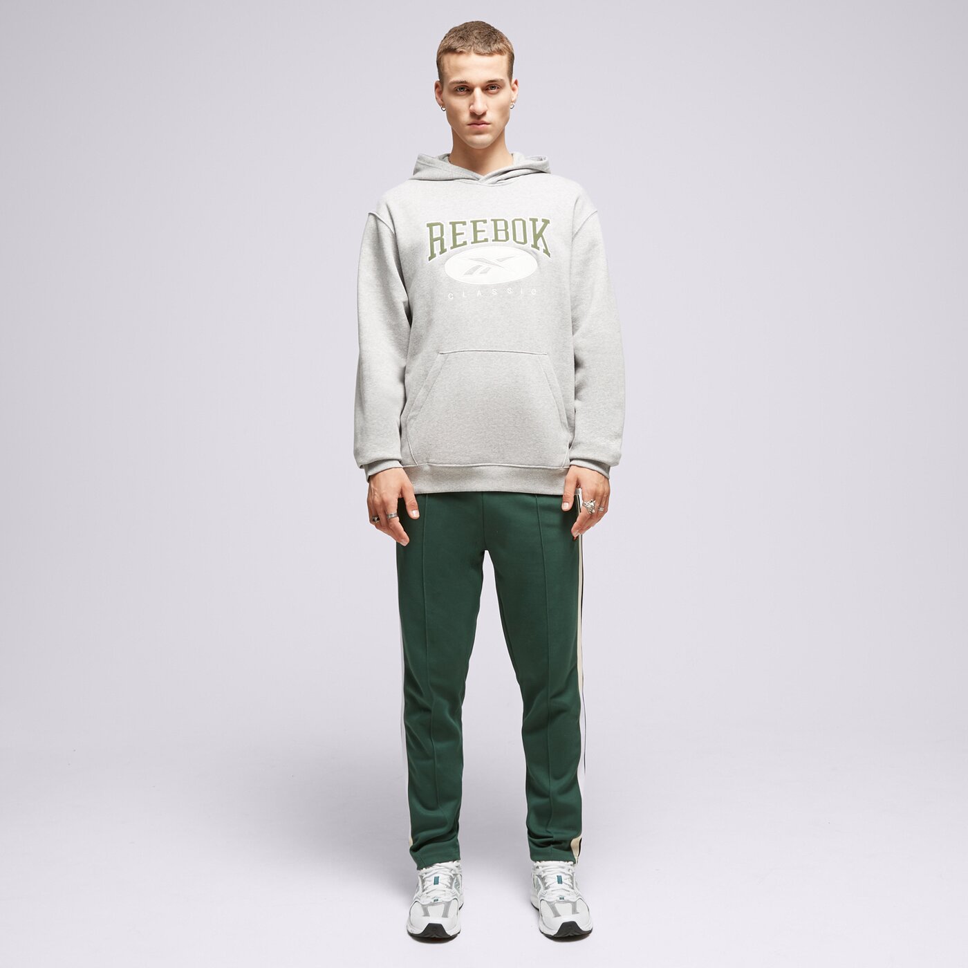 REEBOK HOODIE CL AE HOODIE Grau