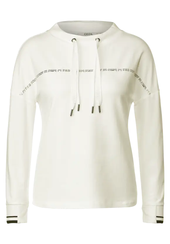 CECIL Wording Langarmshirt