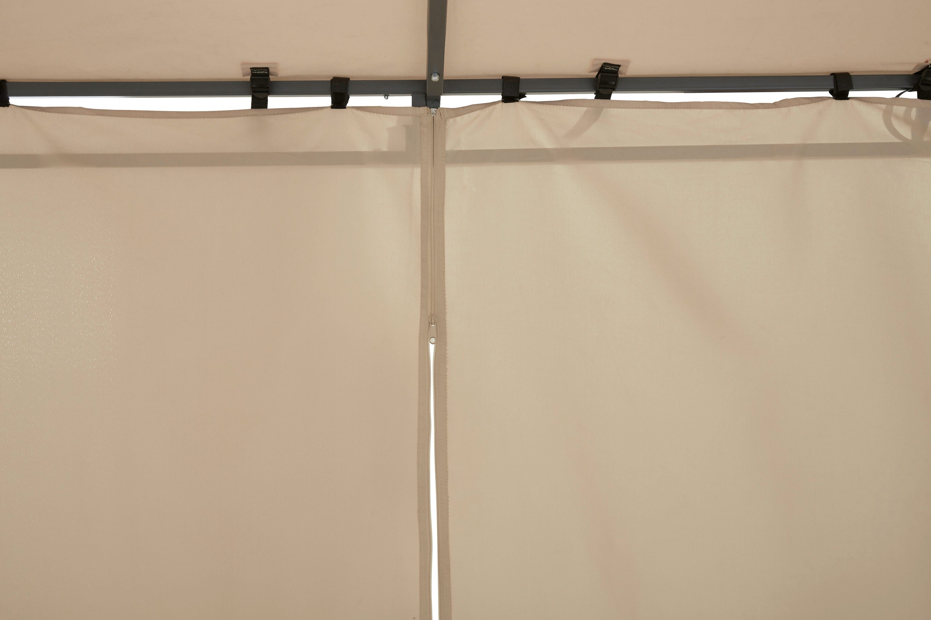KONIFERA Anbaupavillon Burano, mit 3 Seitenteilen, (Set), BxT : 300x250 cm oder 400x250 cm