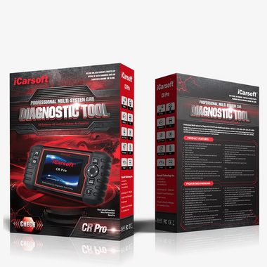 iCarsoft OBD2-Diagnosegerät CR PRO OBD-2 Scanner + Kostenlose Online Updates DEUTSCH