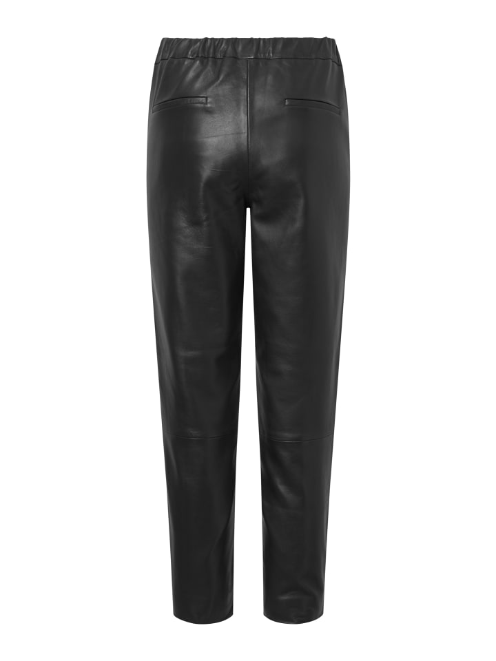 Bolongaro Trevor Lederhose PINTUCK in schwarz günstig kaufen