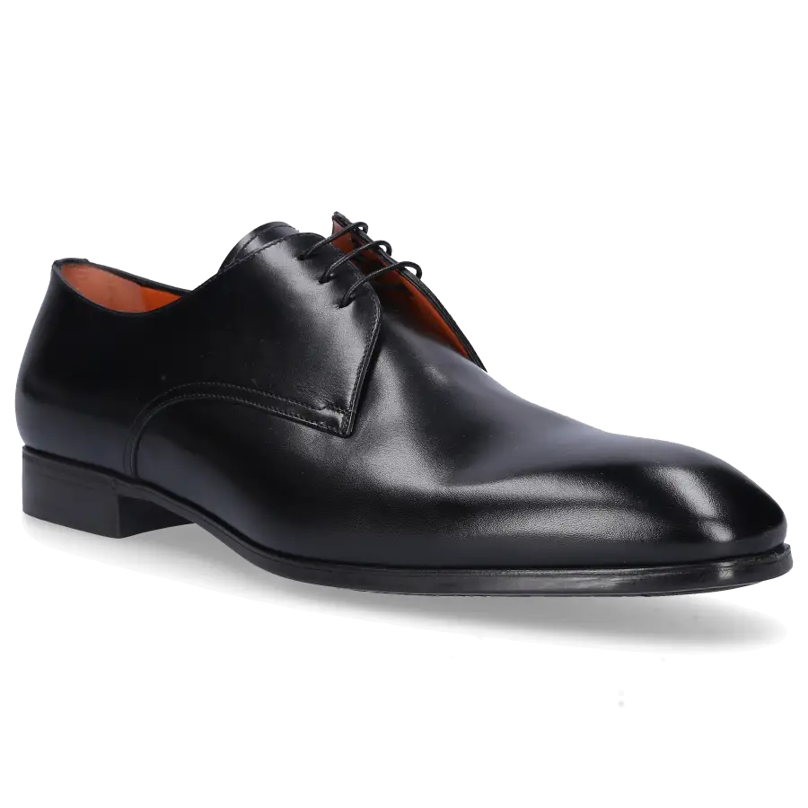 Santoni - Businessschuhe Derby 15018 Kalbsleder - schwarz