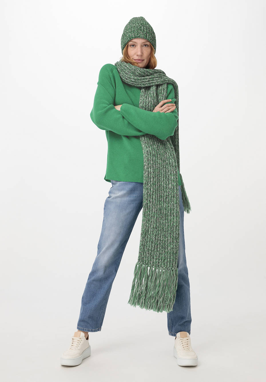 Rollkragenpullover aus reiner Bio-Baumwolle