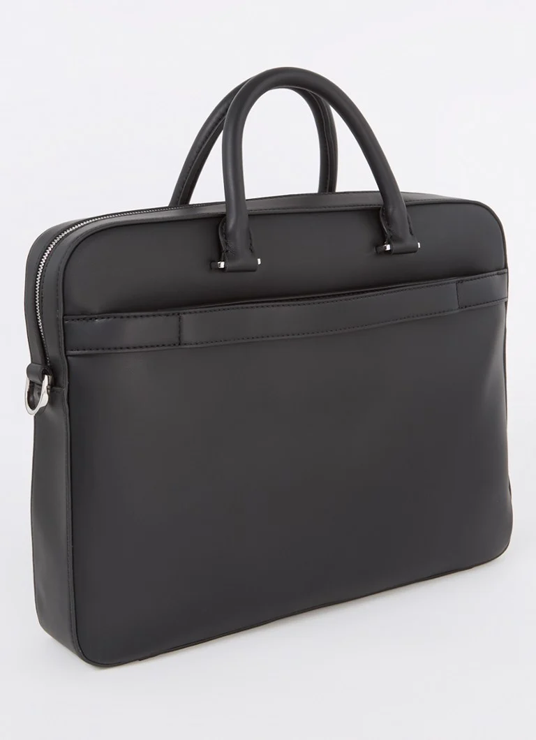 Geantă de laptop HUGO BOSS cu compartiment pentru laptop de 15 inch și curea de umăr detașabilă.