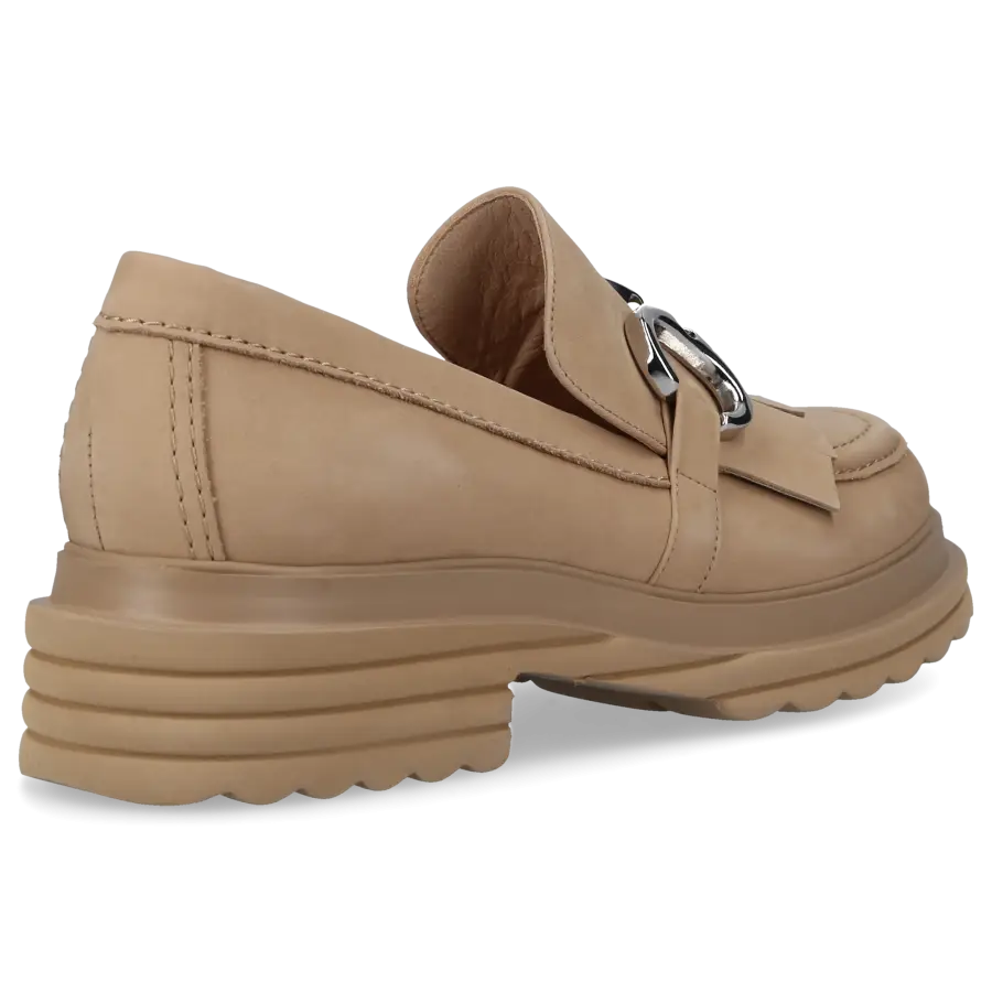 305 SOBE - Loafer RENATE Nubukleder - beige