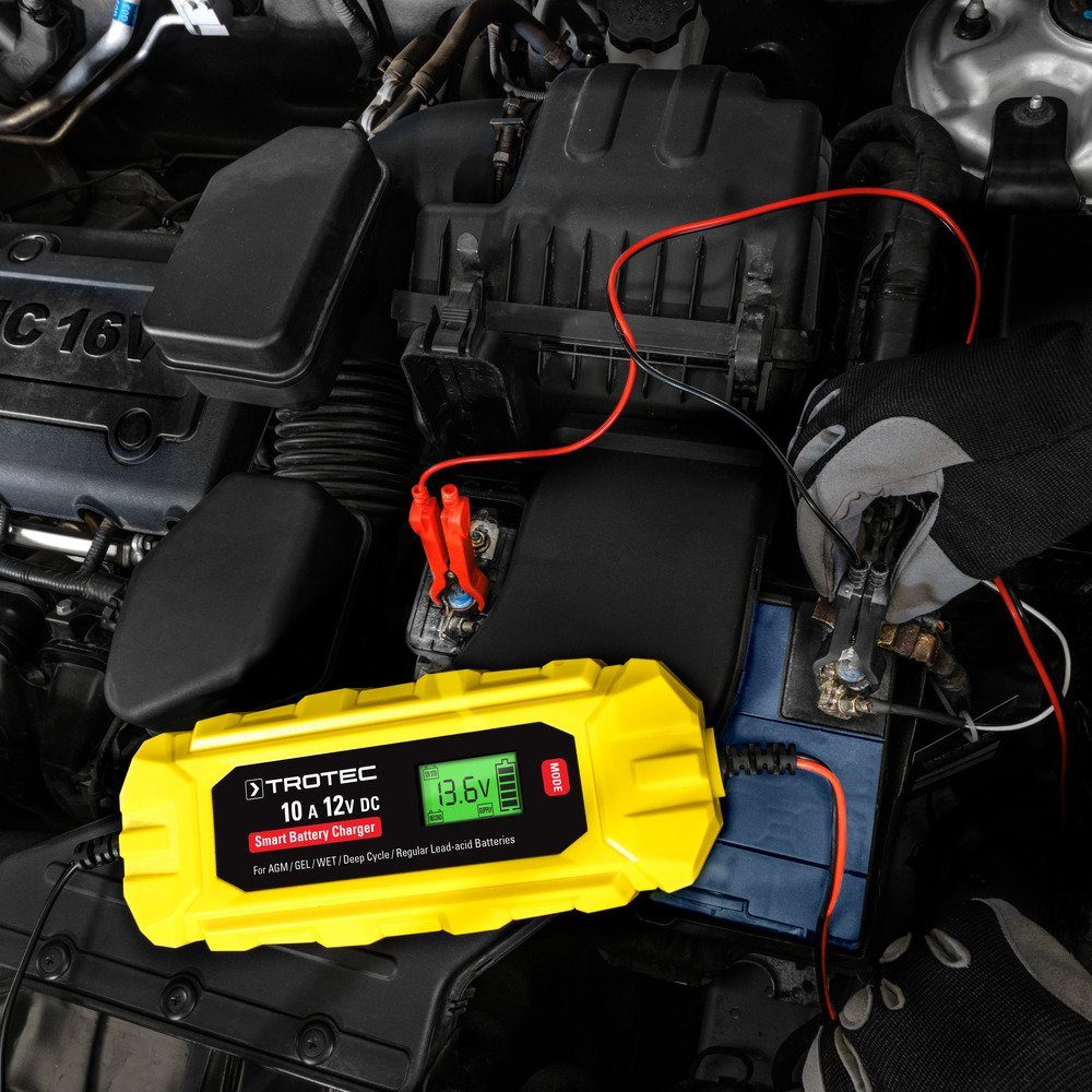 TROTEC PBCS 10A, Universal-Ladegerät Autobatterie-Ladegerät (Winterlademodus)