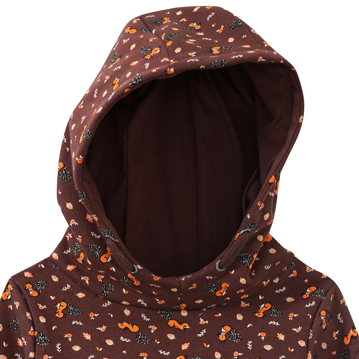 Mädchen Sweatshirt mit Eichhörnchen-Allover
