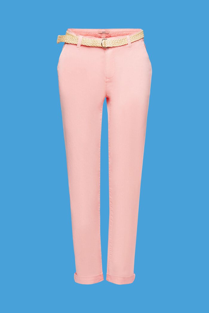 Leichte Stretch-Chino mit Gürtel