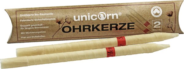 unicorn Entspannende Ohrkerze Massagekerze