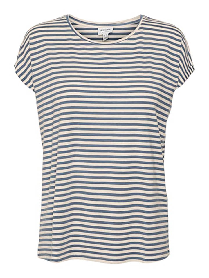 Vero Moda Shirt in Blau/ Weiß günstig kaufen