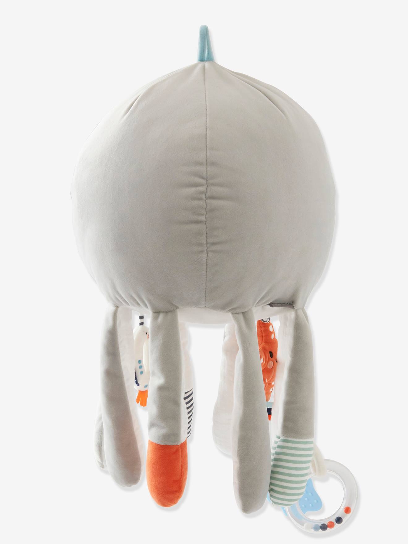 Peluche pieuvre d'activités géante Eau salée gris