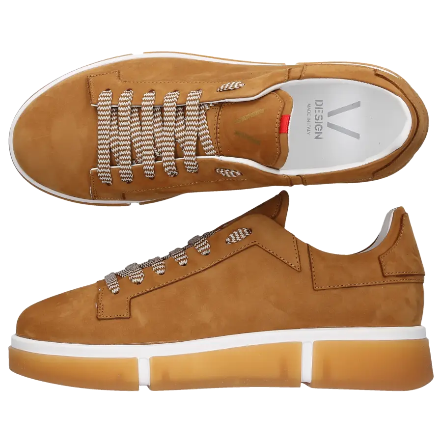V Design - Sneaker low PRIME RADICAL Nubukleder - braun