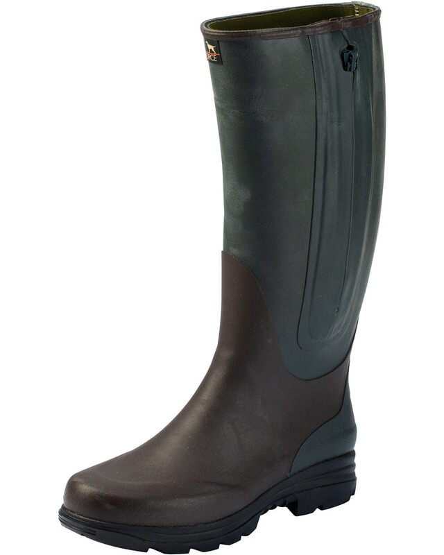 Parforce Gummistiefel Neo-2 mit Rei&szlig;verschluss und Neoprenfutter