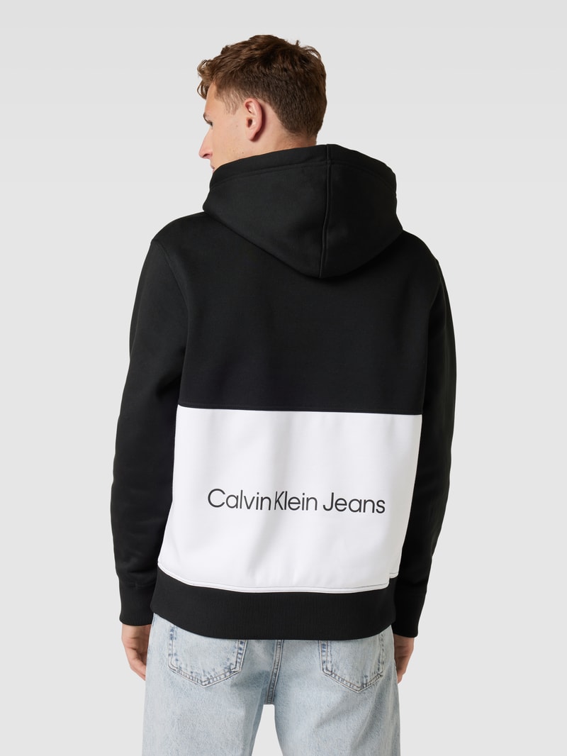 Hoodie mit Label-Print in black