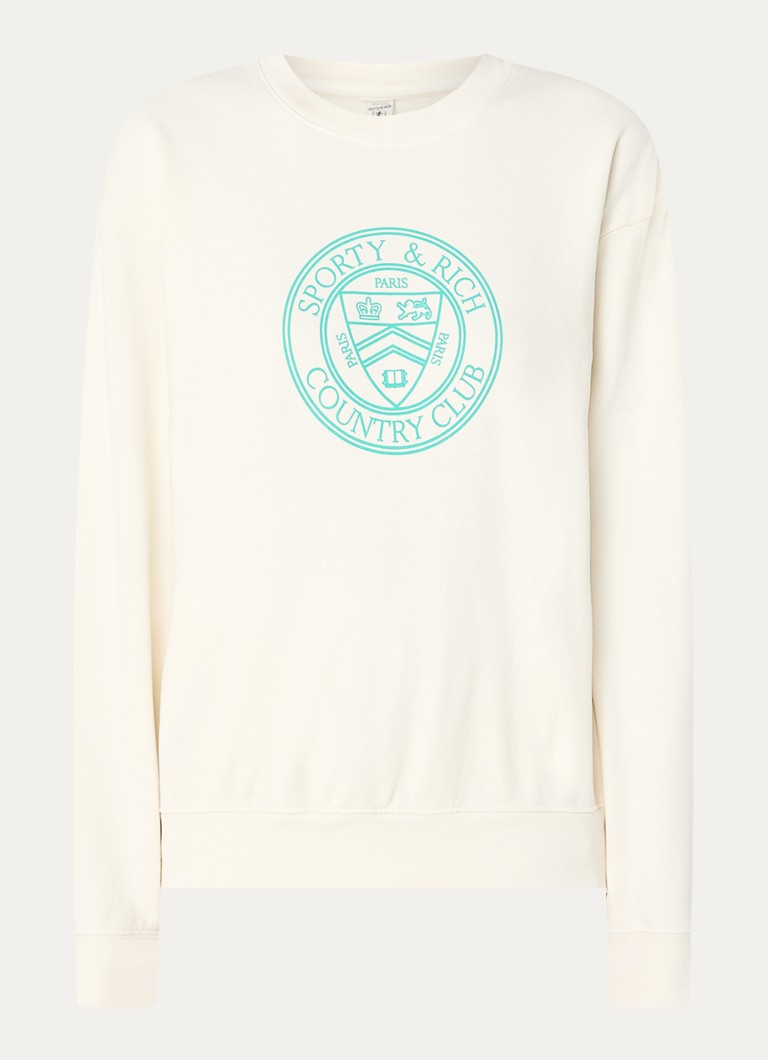 Maglione Sporty & Rich Connecticut con logo stampato