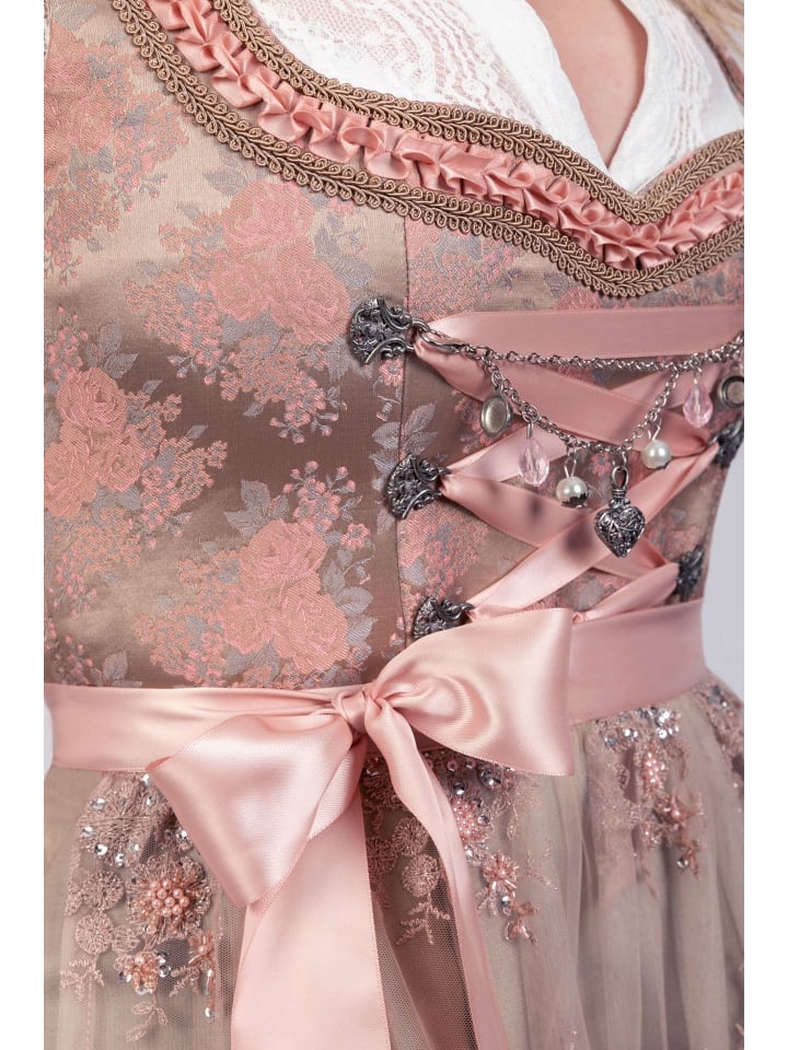 Edelnice Mini Dirndl 2-teilig Rosalie in rose günstig kaufen