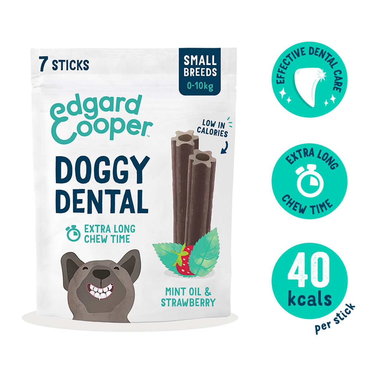 Edgard & Cooper Doggy Dental Erdbeere/Minze S kaufen bei ZooRoyal