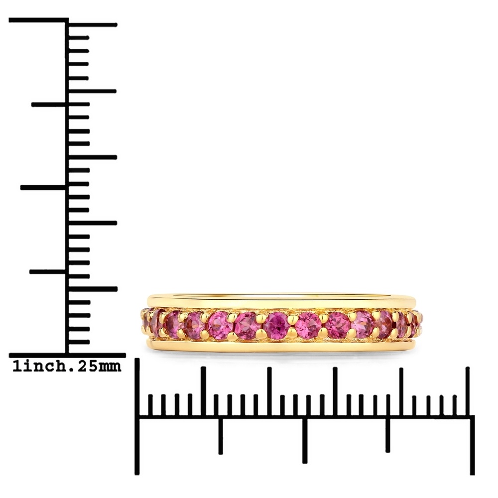 Rafaela Donata Bague Argent sterling Rhodolite en Or jaune Bague