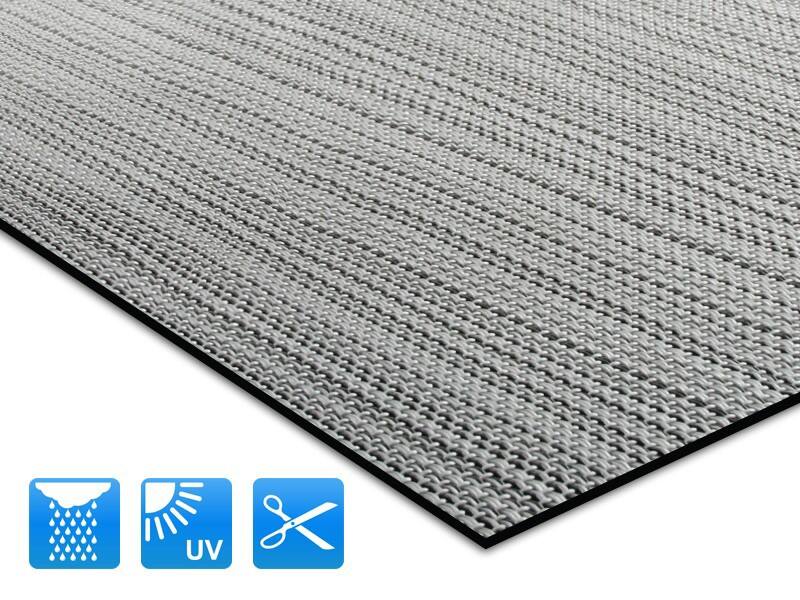 Outdoor-Teppich Casa Pura Bologna Grau Vinyl, Polyester 600 x 4000 mm