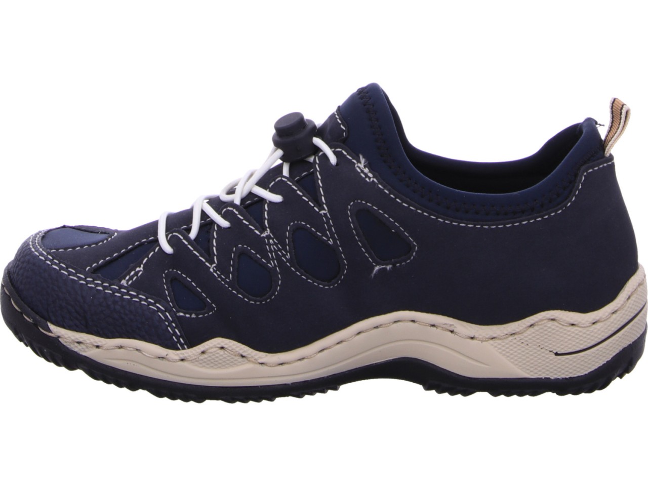 RIEKER Sportliche Slipper blau