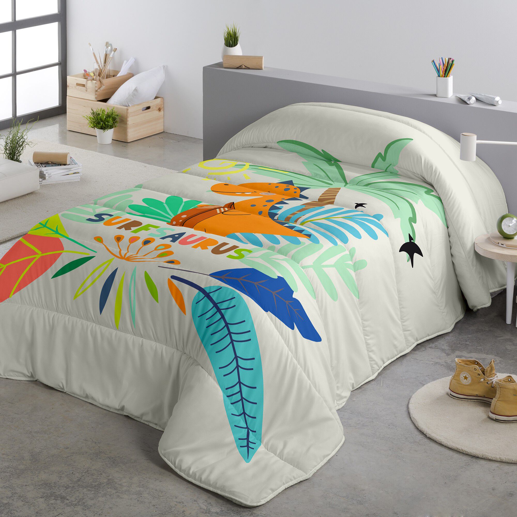 Couette microfibre enfant surf dino 200 g/m²
