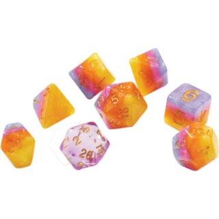 RPG Dice Set Tahitian Sunset (7)