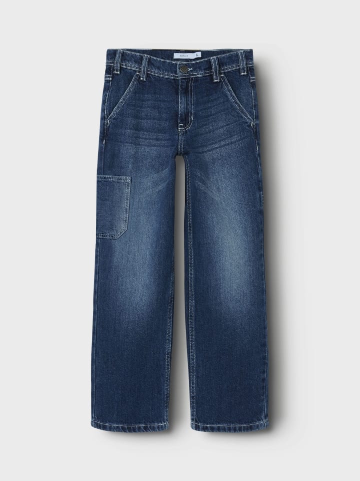 name it Jeans regular fit NKMRYAN STRAIGHT CARP JEANS in dark blue denim günstig kaufen