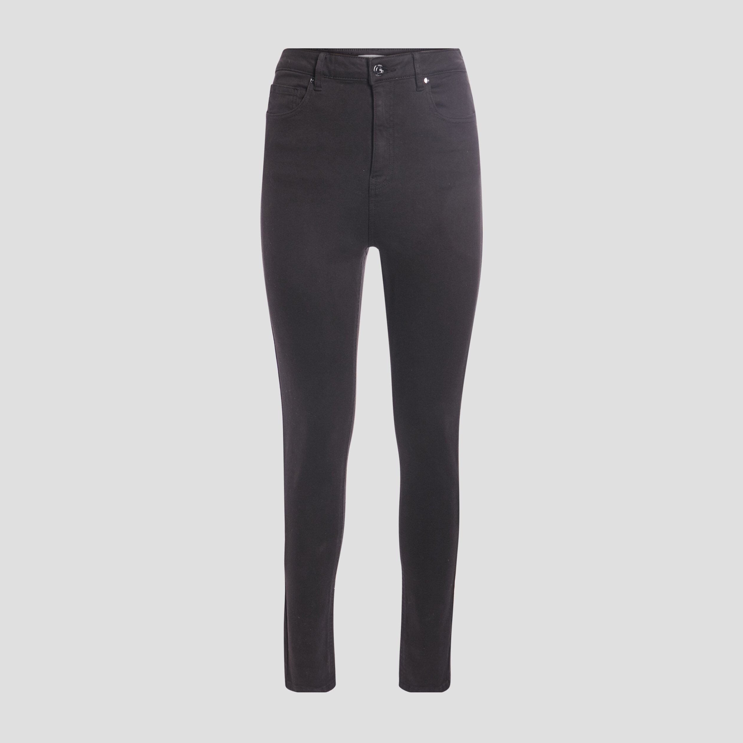 Pantalon skinny taille haute noir femme | La Halle