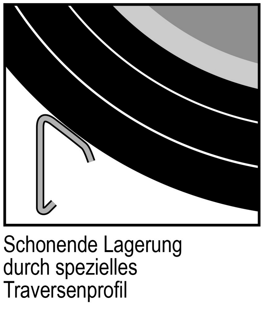 BRB Reifenregal mit 3-Regalebenen