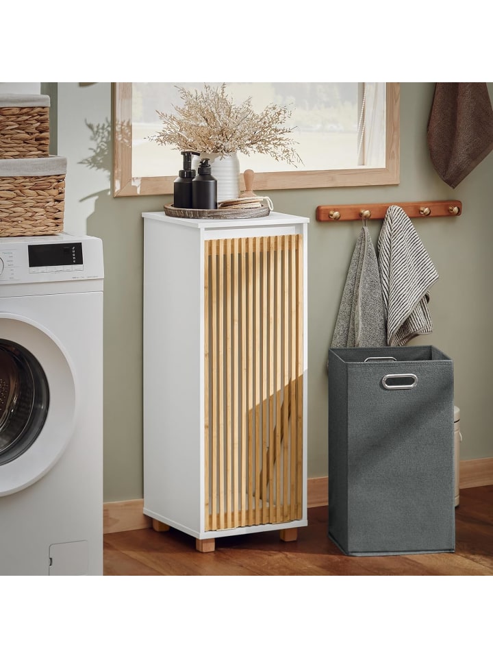 SoBuy Wäscheschrank in Weiß - (B)32 x (H)85 x (T)33cm günstig kaufen onesize