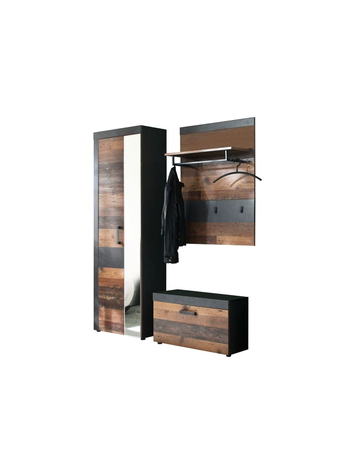 ebuy24 Garderobenaufstellung Irwin B Braun 160 x 37 cm günstig kaufen onesize