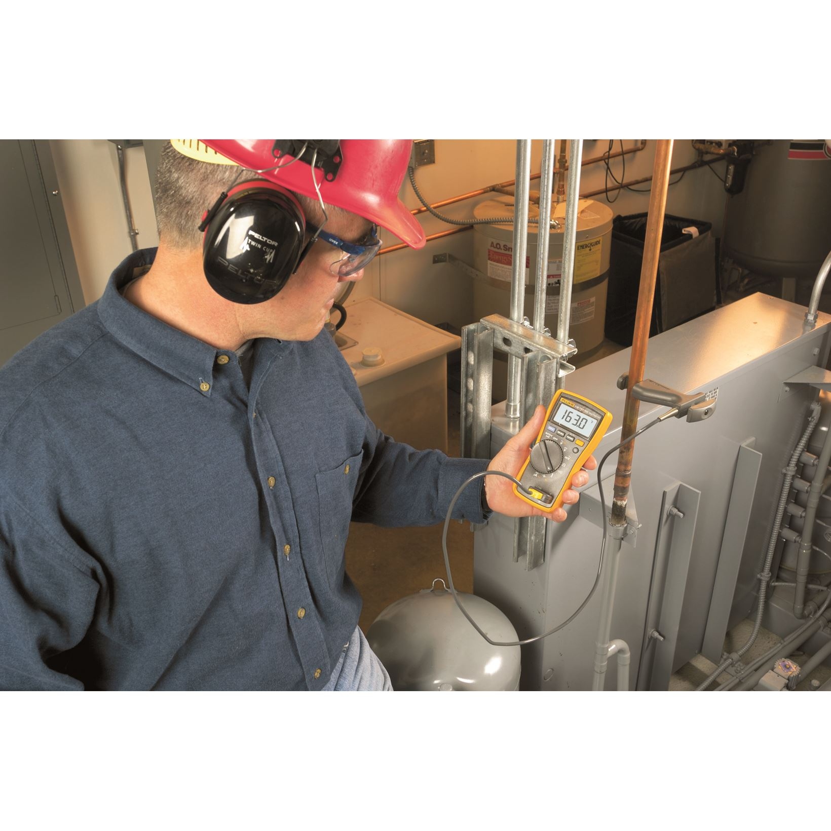 Fluke 2583601 116 EUR Multimetru digital HVAC până la 600V AC/DC - ÂµA - temperatură