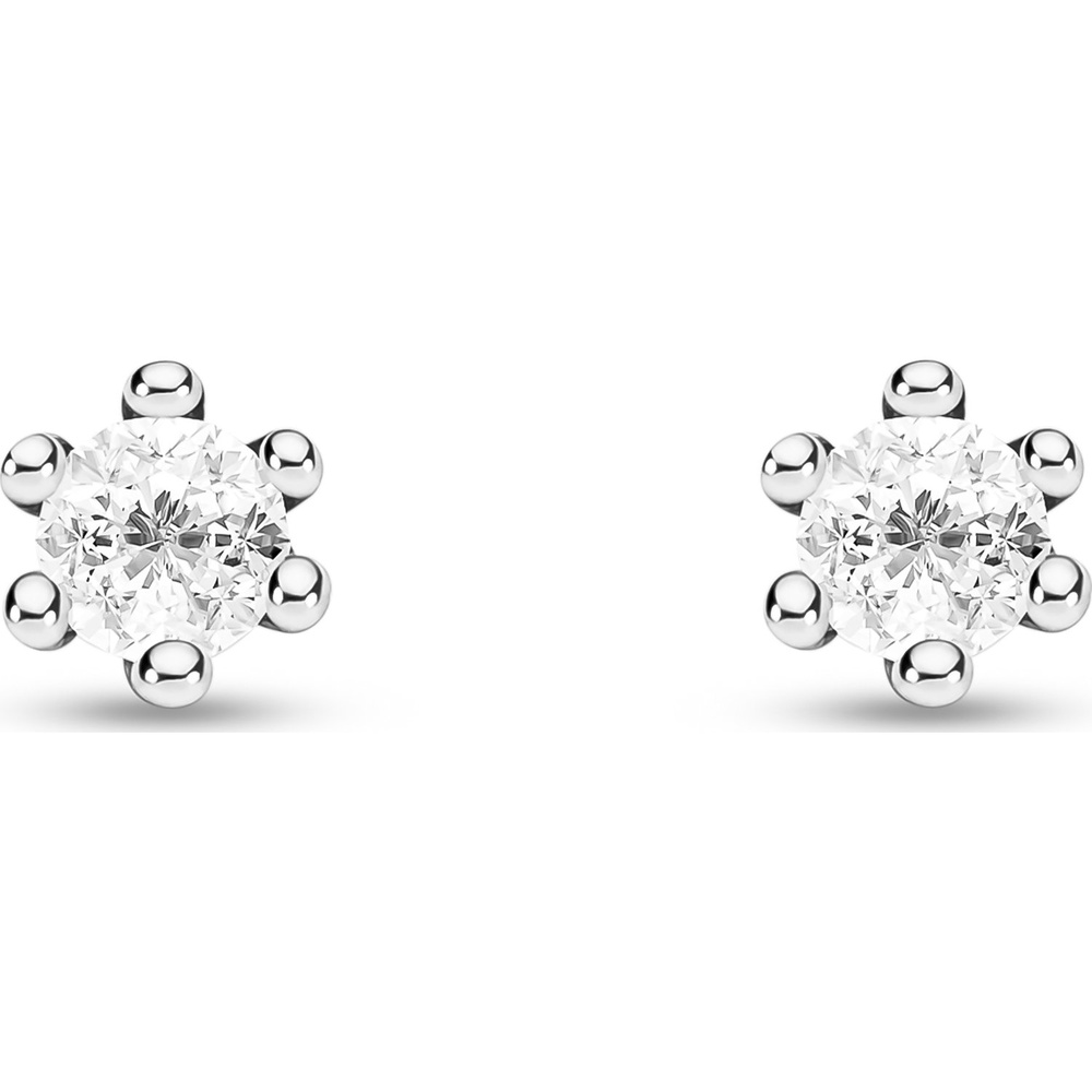 FAVS Boucles d'oreilles à fermoir à poussette 925 Argent argent Boucles d'oreilles