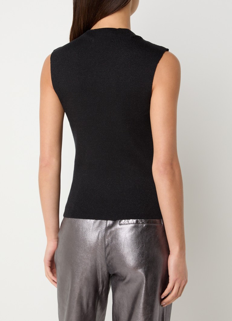 Selected Femme Lura fine knitted top in lyocell blend