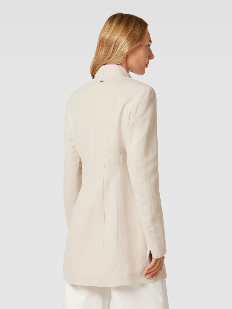 Blazer mit Stehkragen in beige