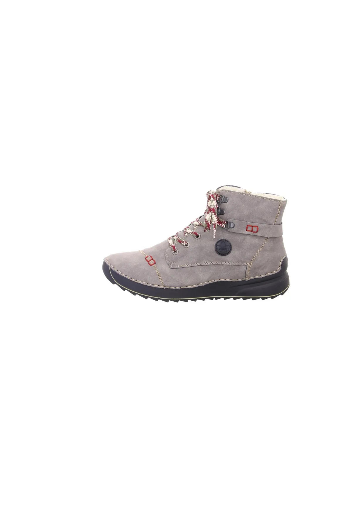 Rieker  Stiefelette - Grau - Flacher Absatz