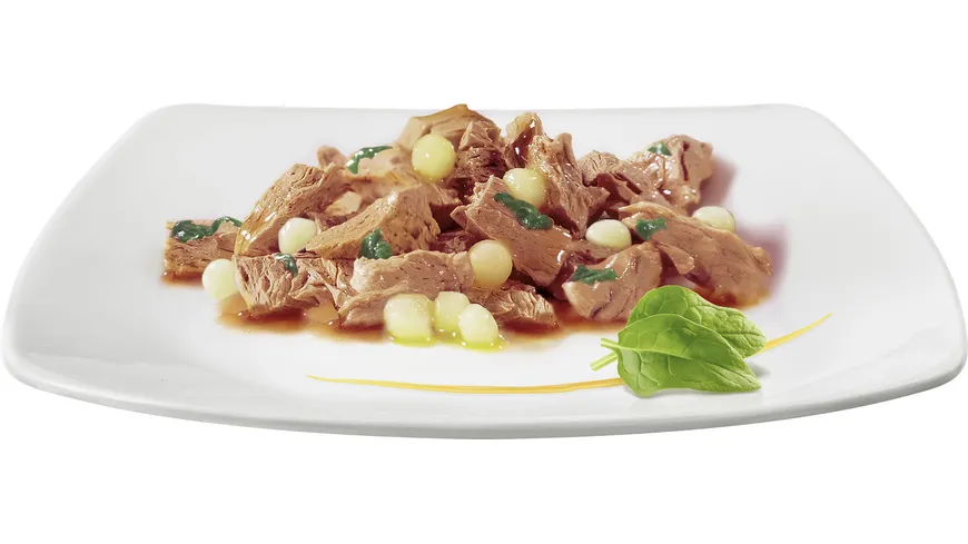 PURINA GOURMET A la Carte mit Huhn garniert mit Pasta-Perlen 85 g