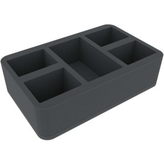 Feldherr 70 mm Half-Size Schaumstoffeinlage mit 5 Fächern