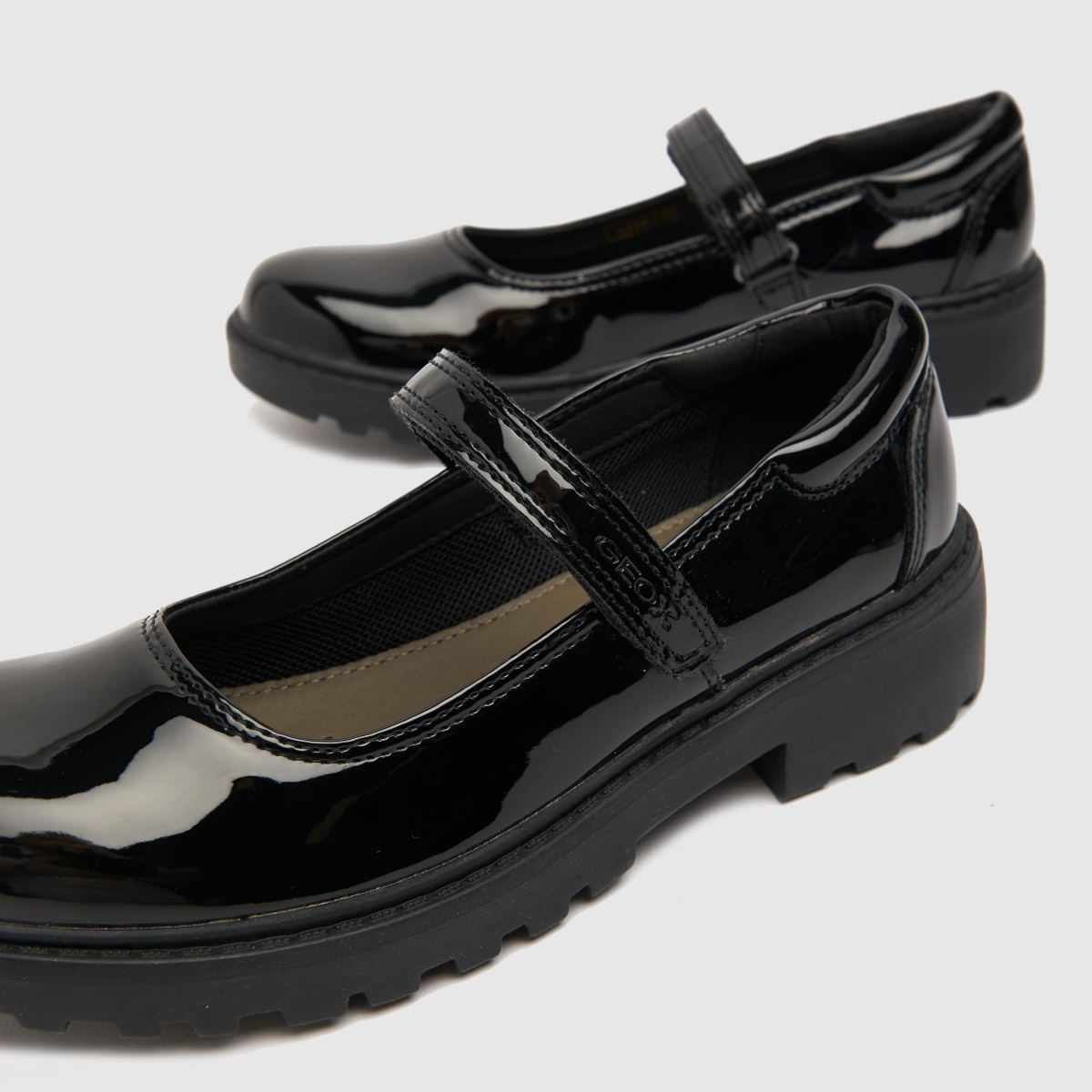 Geox svarta Casey MJ flickor juniorskor