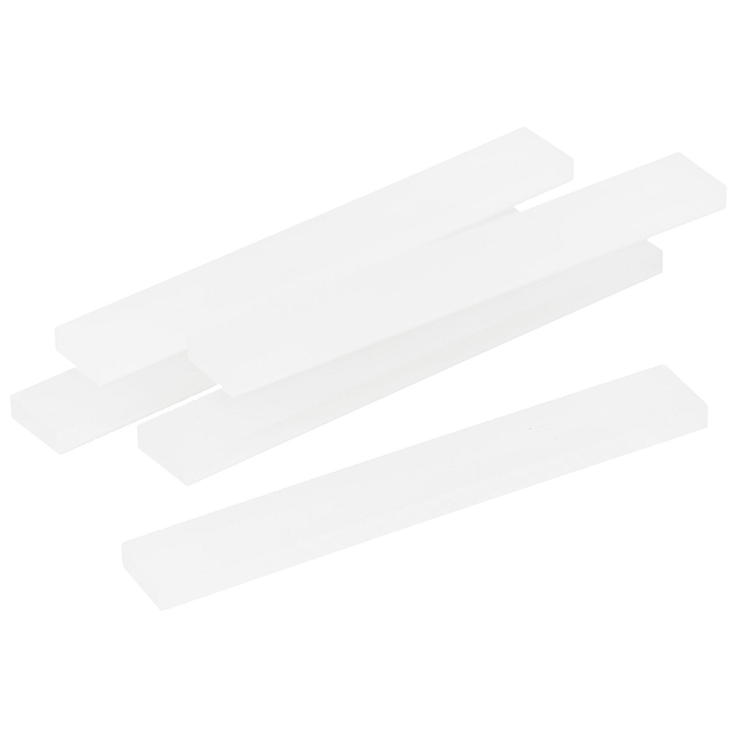 Acrylklötzchen, rechteckig, satiniert, 5 Stück