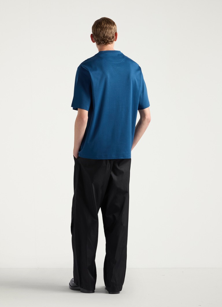 Tricou lejer cu logo-ul Prada