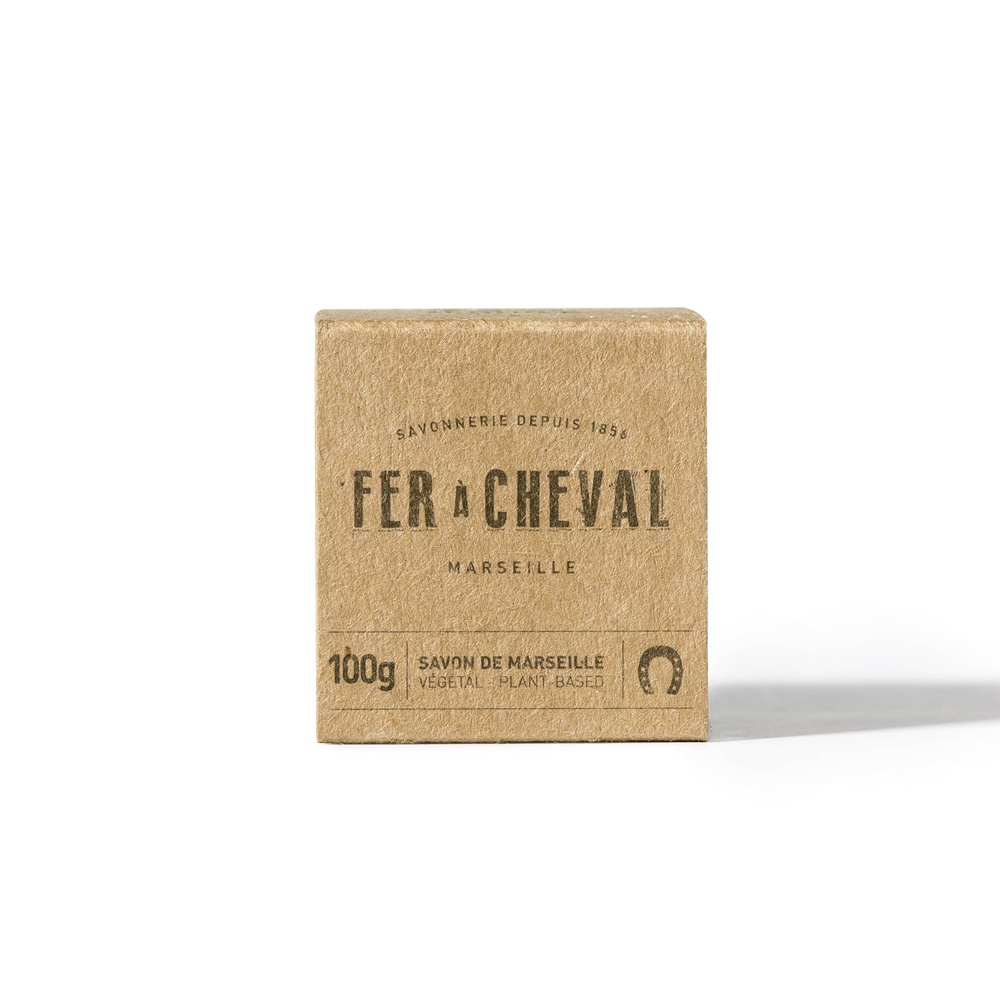 fer à cheval SAVON DE MARSEILLE CUBE VÉGÉTAL 100G Savon Solide
