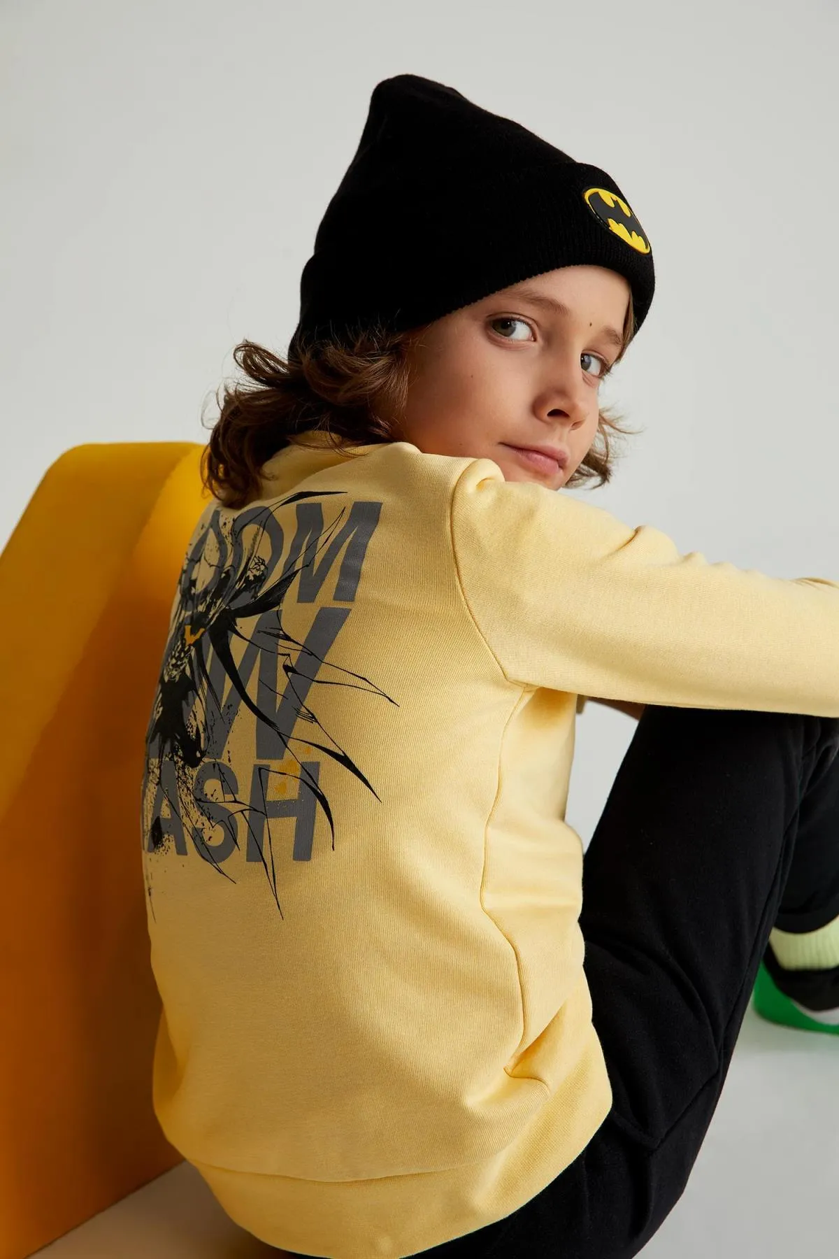 DeFacto  Batman-Sweatshirt mit Rundhalsausschnitt für Jungen