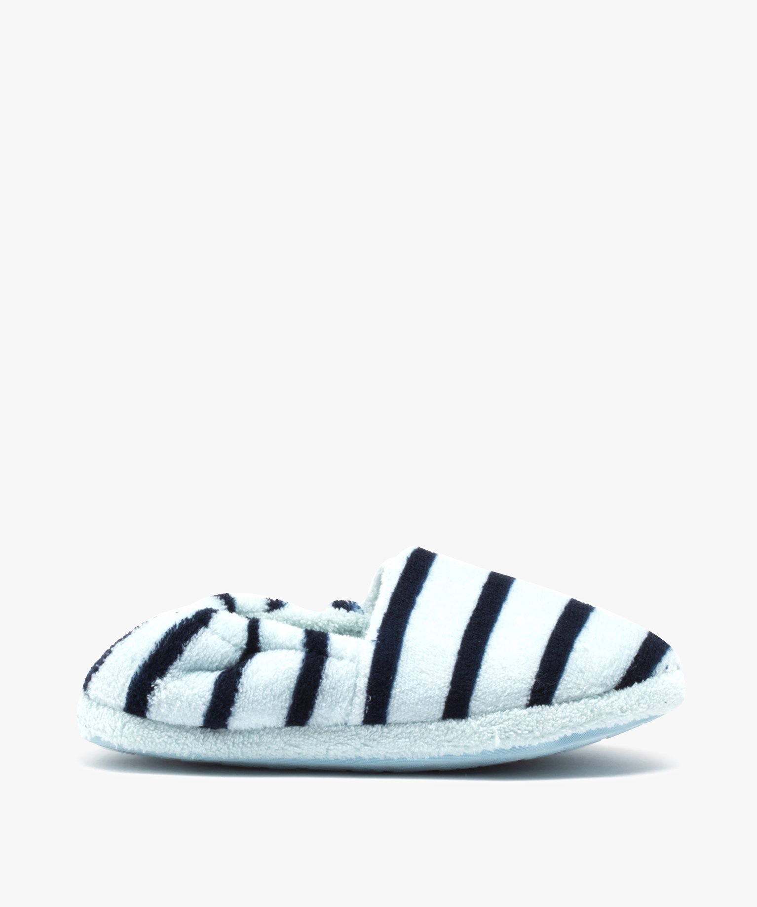 Chaussons Garçon en velours à rayures - Apollo bleu | GEMO