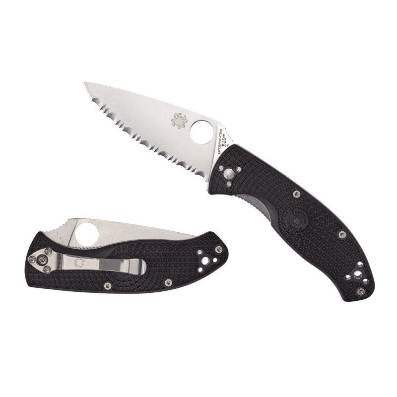 Spyderco Tenacious Frn Black Serrated C122SBK