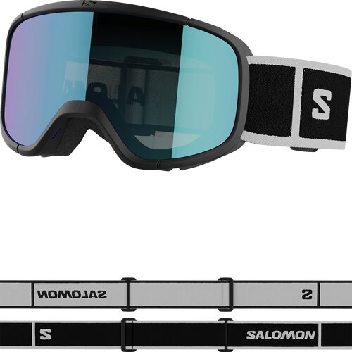 KINDER BRILLE GOGGLES LUMI BLACK/UNIV MID BLUE